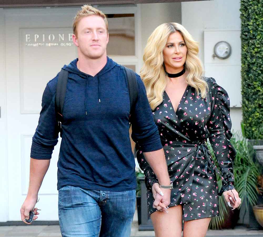 Kim Zolciak and Kroy Biermann are seen on October 13, 2016 in Los Angeles, California.
