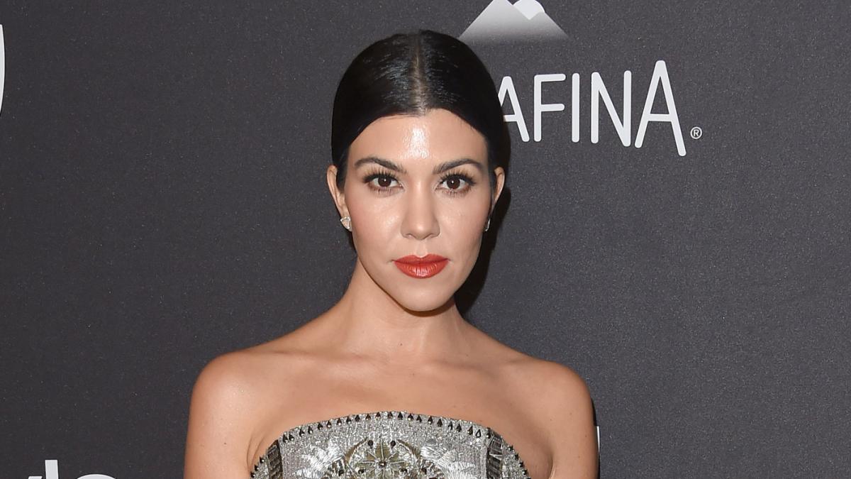 Kourtney Kardashian shared a very revealing bikini selfie