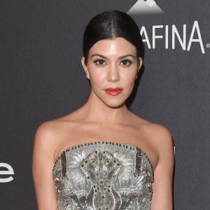 Kourtney Kardashian shared a very revealing bikini selfie