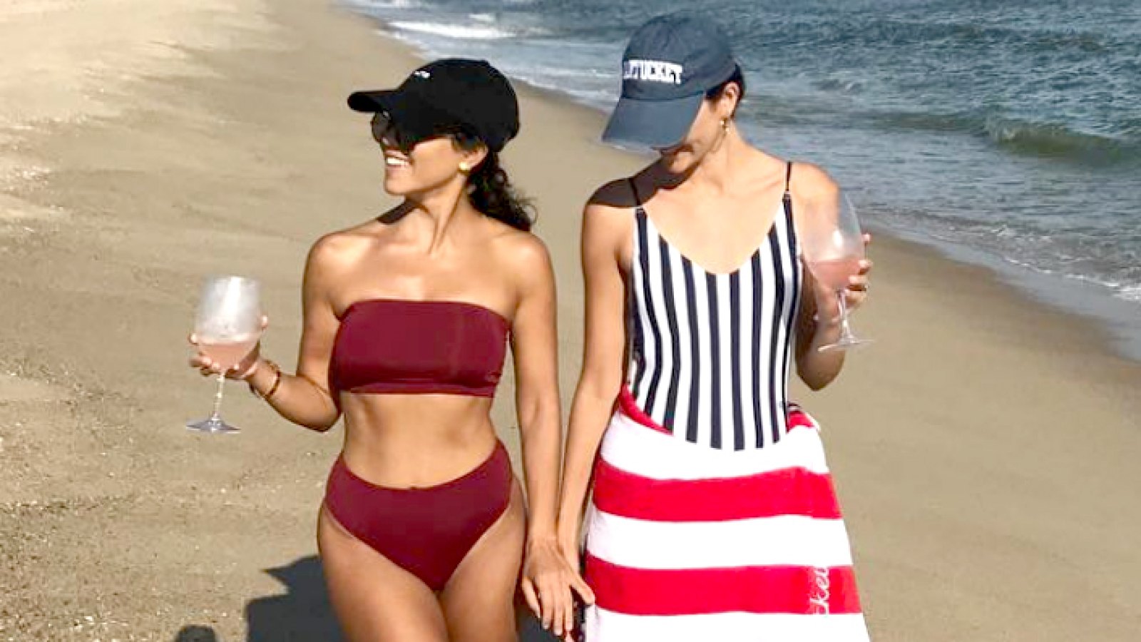 Kourtney Kardashian Flaunts Her Butt in Thong Bikini