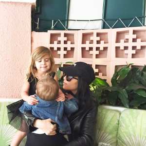 Kourtney Kardashian Cuddles With Baby Reign, Penelope in Adorable New Pic
