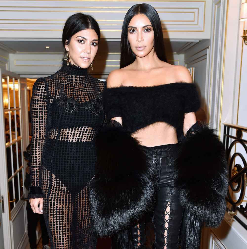 Kourtney Kardashian and Kim Kardashian