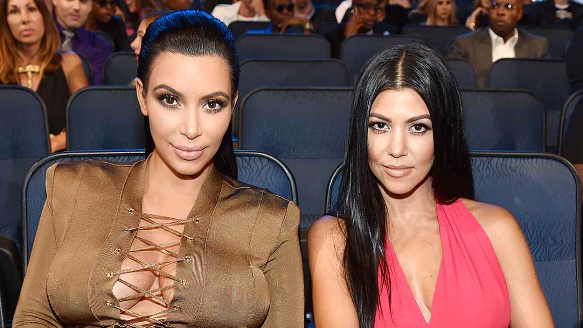 Kim Kardashian and Kourtney Kardashian