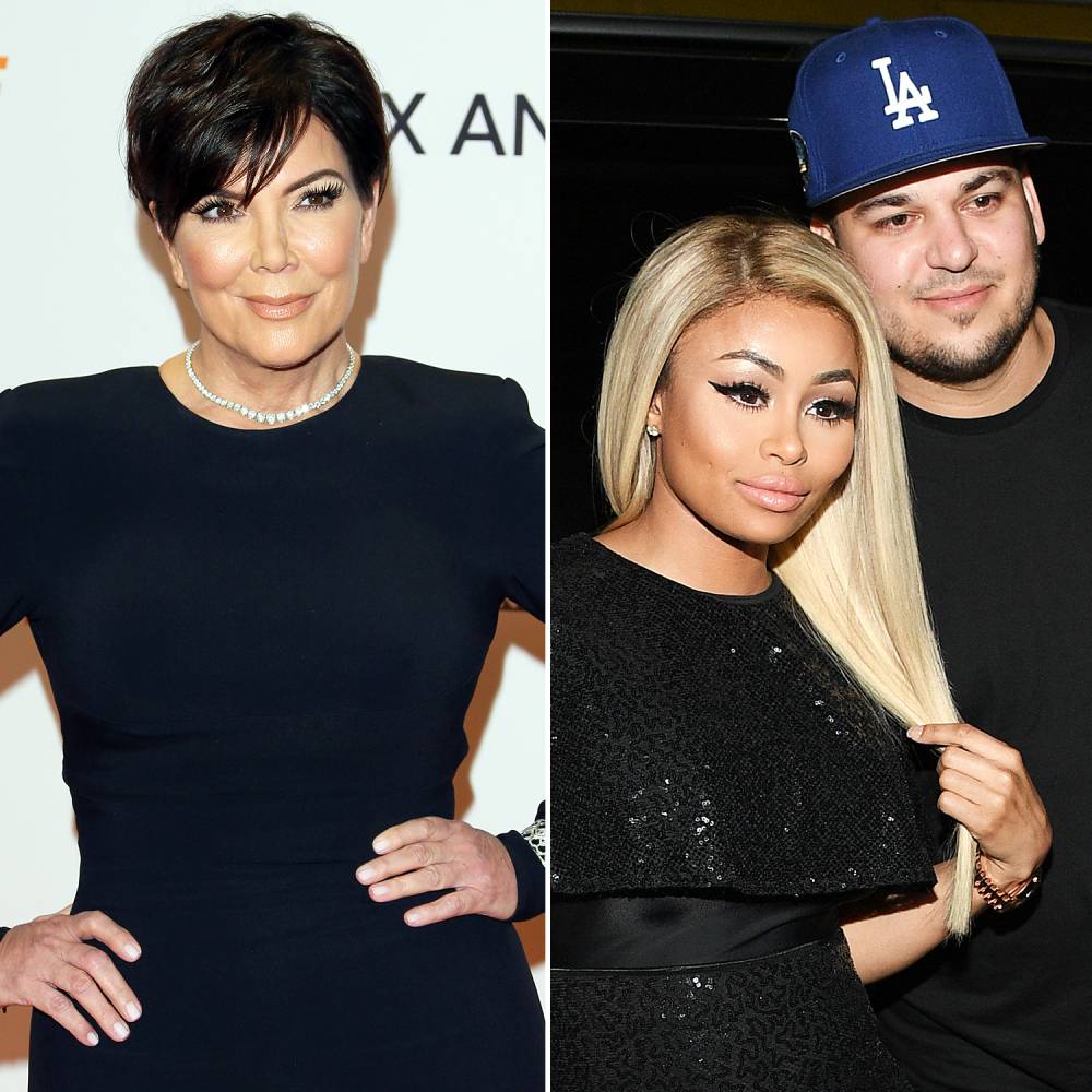 Kris Jenner Blac Chyna Rob Kardashian