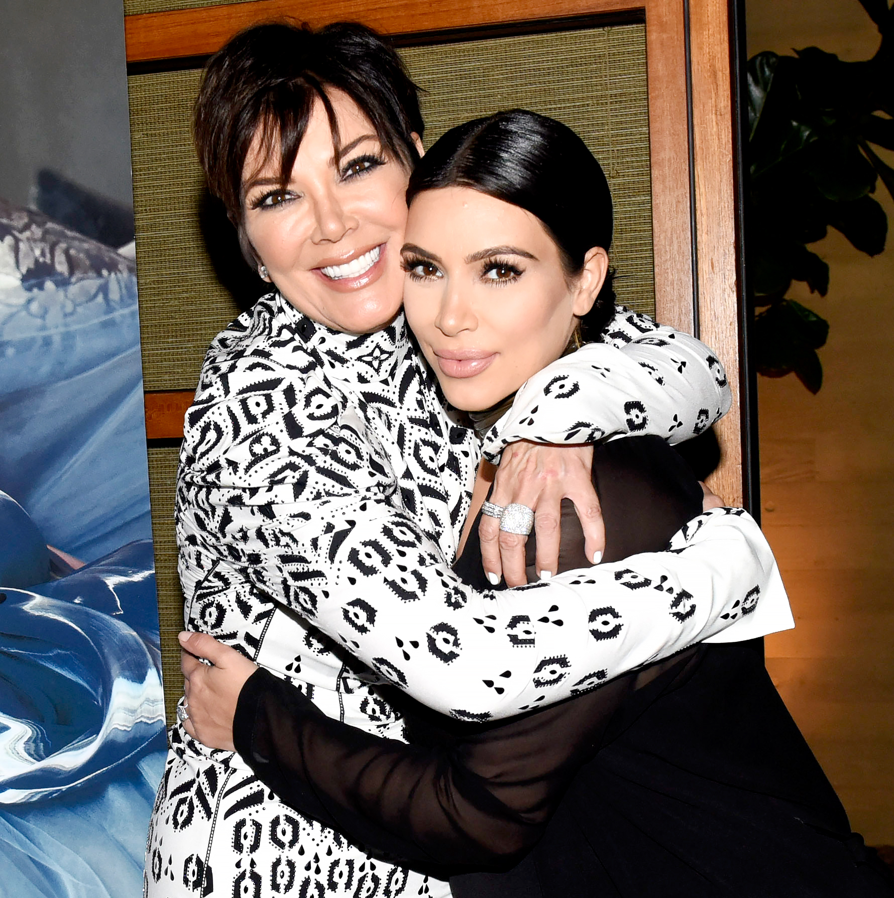 Kris Jenner and Kim Kardashian West attend Westime Celebrates Kris Jenner's Haute Living Cover at Nobu Malibu on August 24, 2015 in Malibu, California.