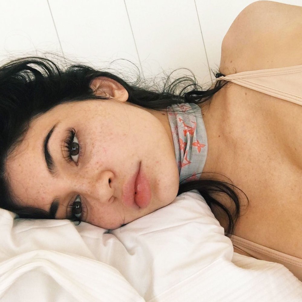 Kylie Jenner dons Louis Vuitton monokini and head scarf in