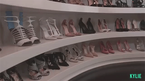 Kylie Jenner - shoe closet