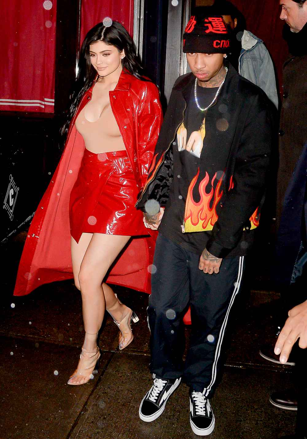 Kylie Jenner and Tyga are seen on January 17, 2017 in New York City.