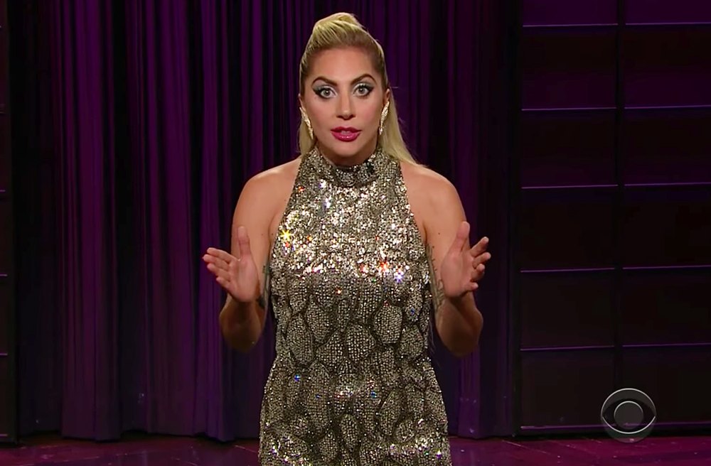 Lady Gaga The Late Late Show opening monologue
