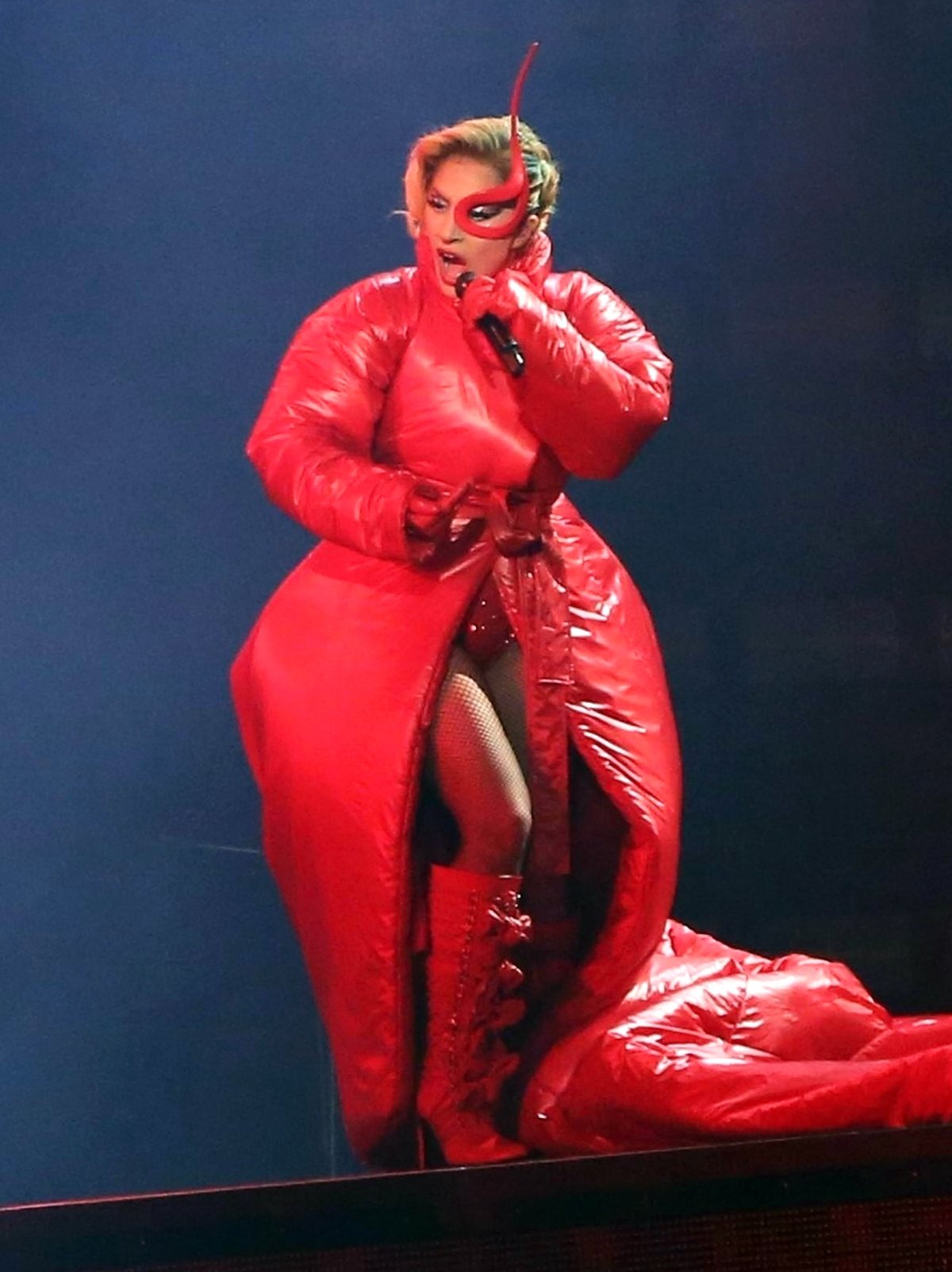 Lady Gaga's Giant Red Sleeping Bag Coat Will Be For Sale
