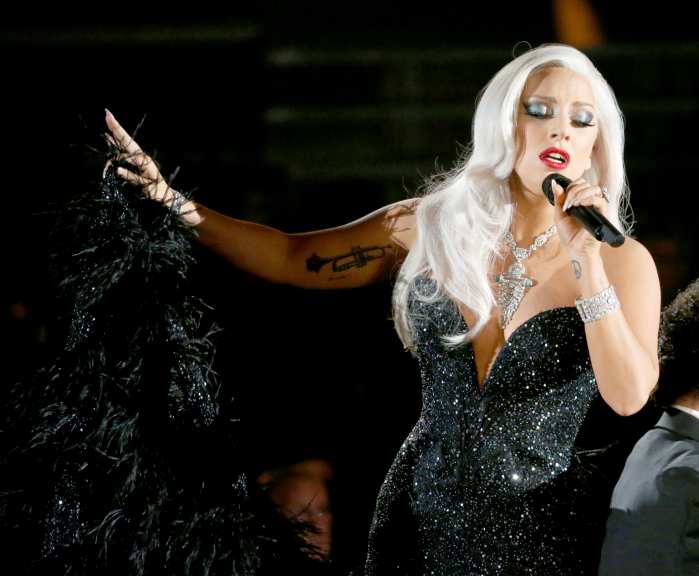 Lady Gaga performs during The 57th Annual Grammy Awards in 2015.