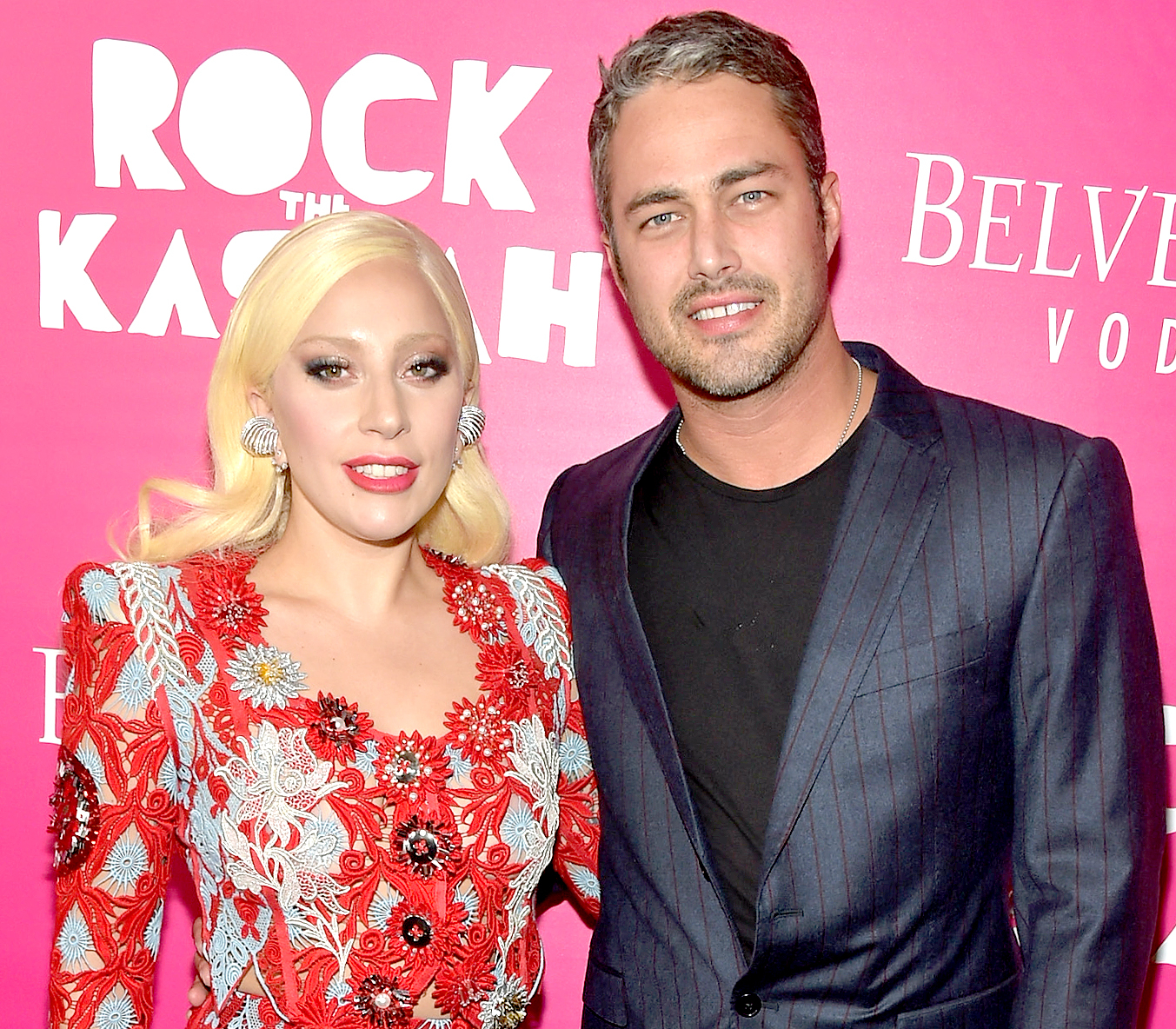 Lady Gaga and Taylor Kinney attend the "Rock The Kasbah" New York Premiere at AMC Loews Lincoln Square 13 theater on October 19, 2015 in New York City.