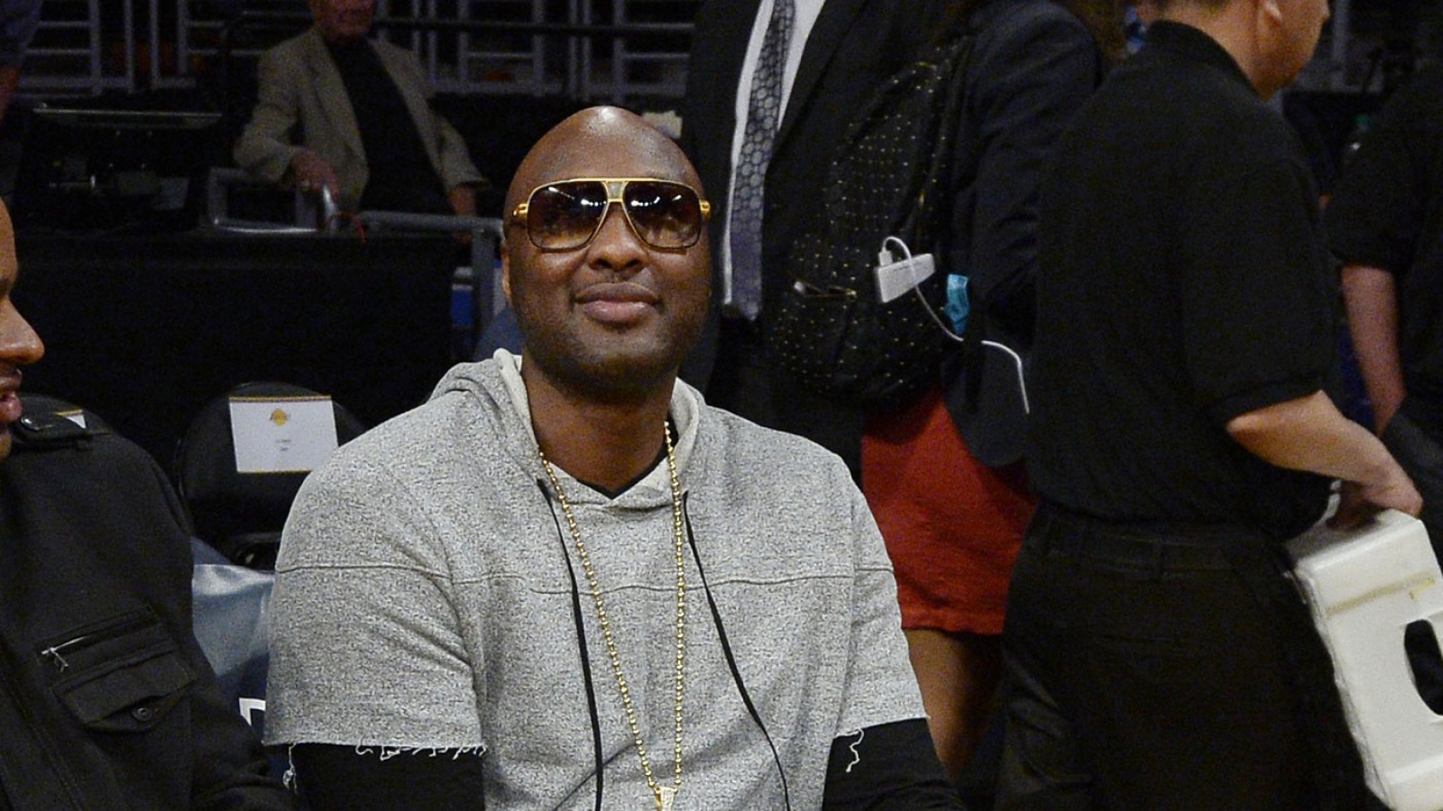 Lamar Odom returns to the Staples Center for an L.A. Lakers game