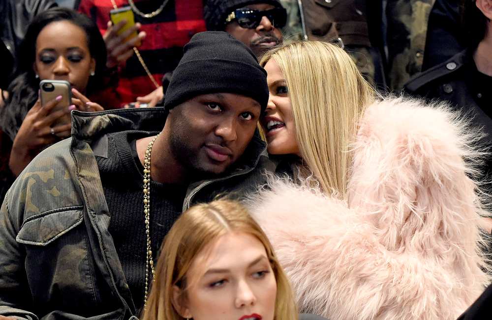 Lamar Odom and Khloe Kardashian attend Kanye West Yeezy Season 3 at Madison Square Garden on February 11, 2016 in New York City.