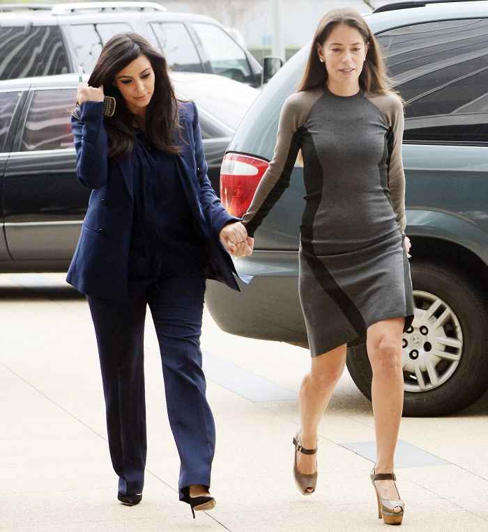 Kim Kardashian and Laura Wasser