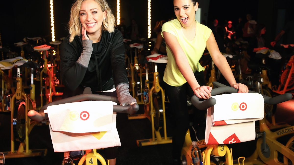Lea Michele and Hilary Duff
