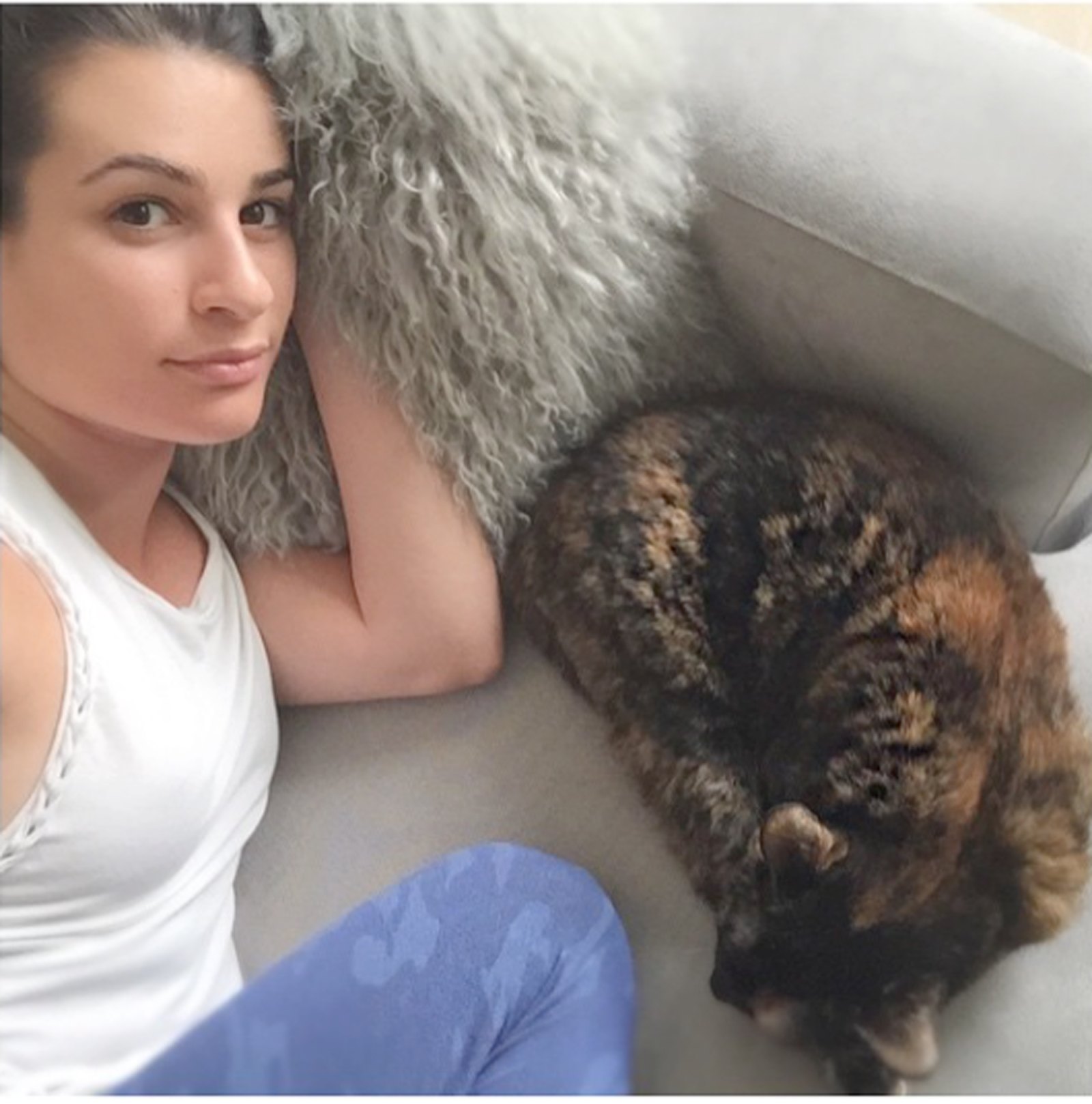 Lea Michele and Cat