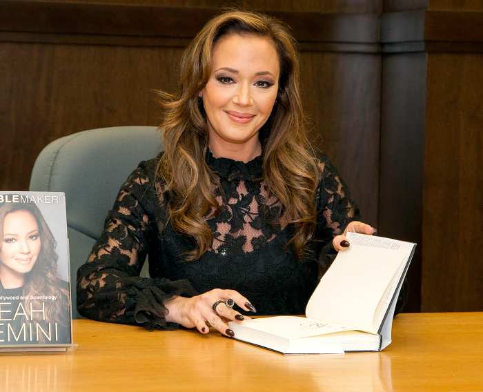 Leah Remini signs copies of her new book "Troublemaker: Surviving Hollywood and Scientology" at Barnes & Noble at The Grove on December 8, 2015 in Los Angeles, California.