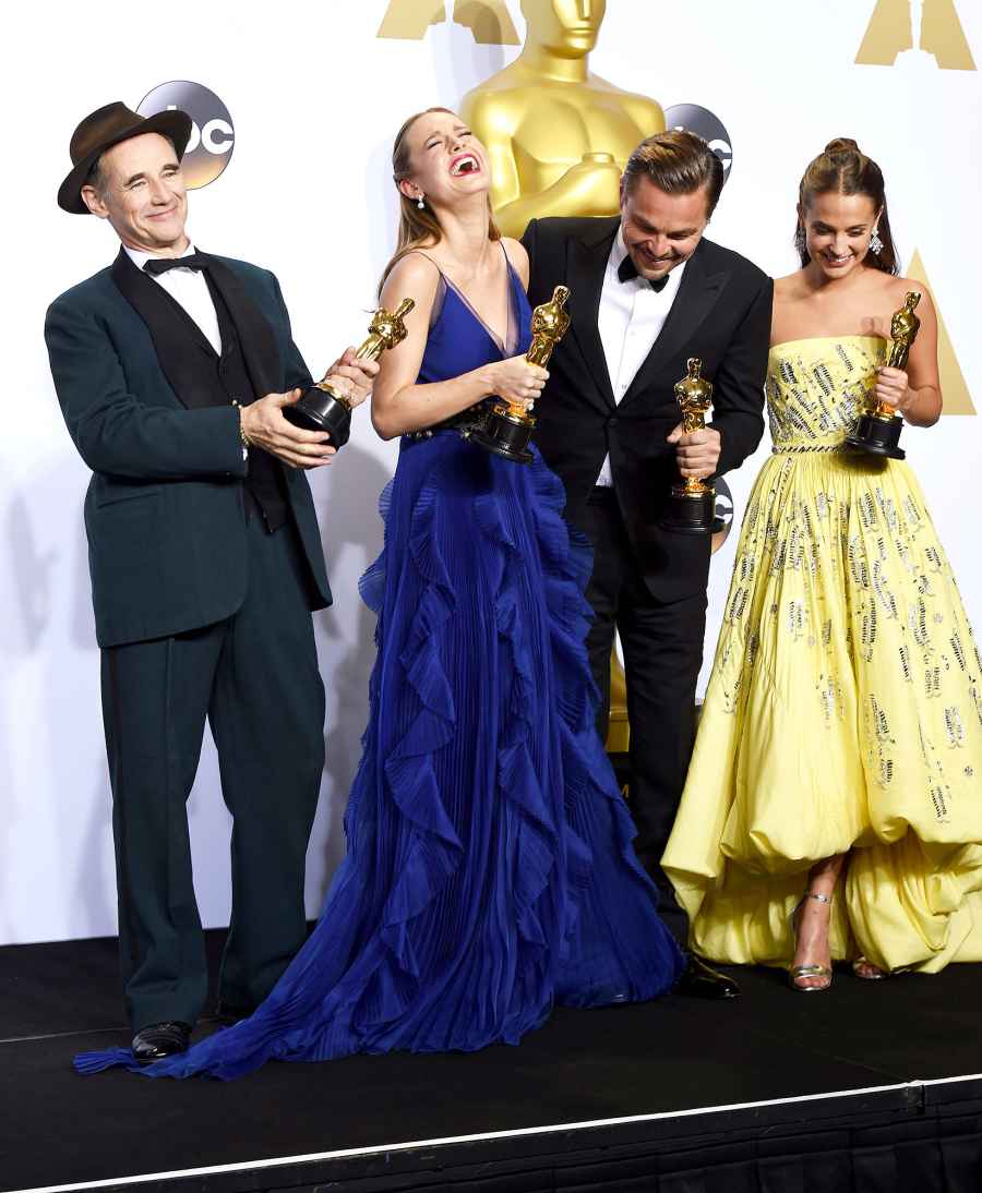 Mark Rylance, Brie Larson, Leonardo Dicaprio, Alicia Vikander