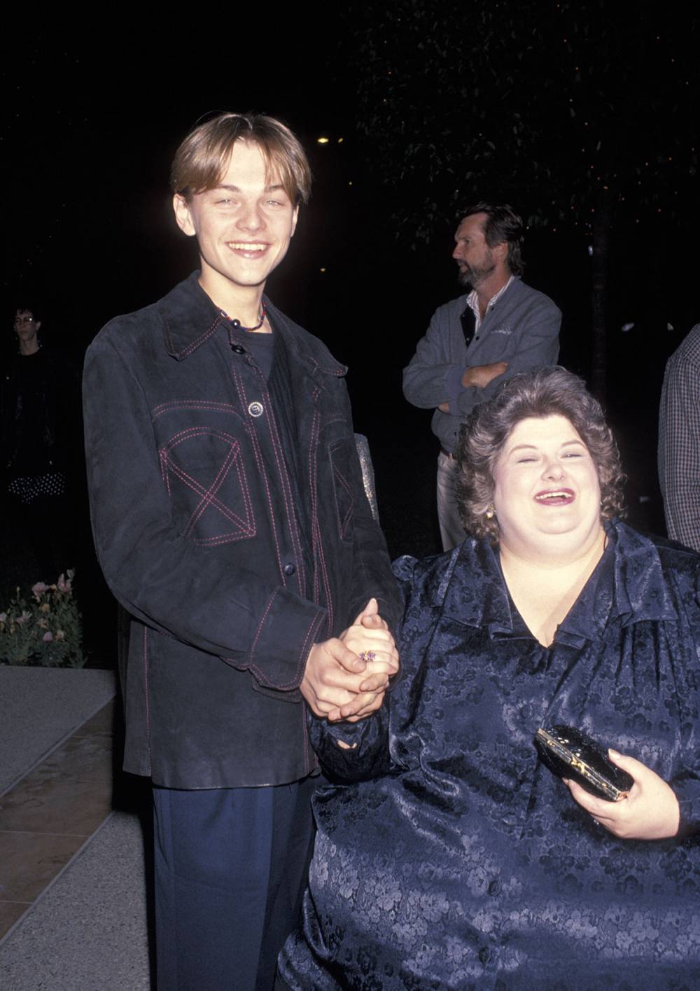 Leonardo DiCaprio and Darlene Cates at the 1993 Premiere of their movie