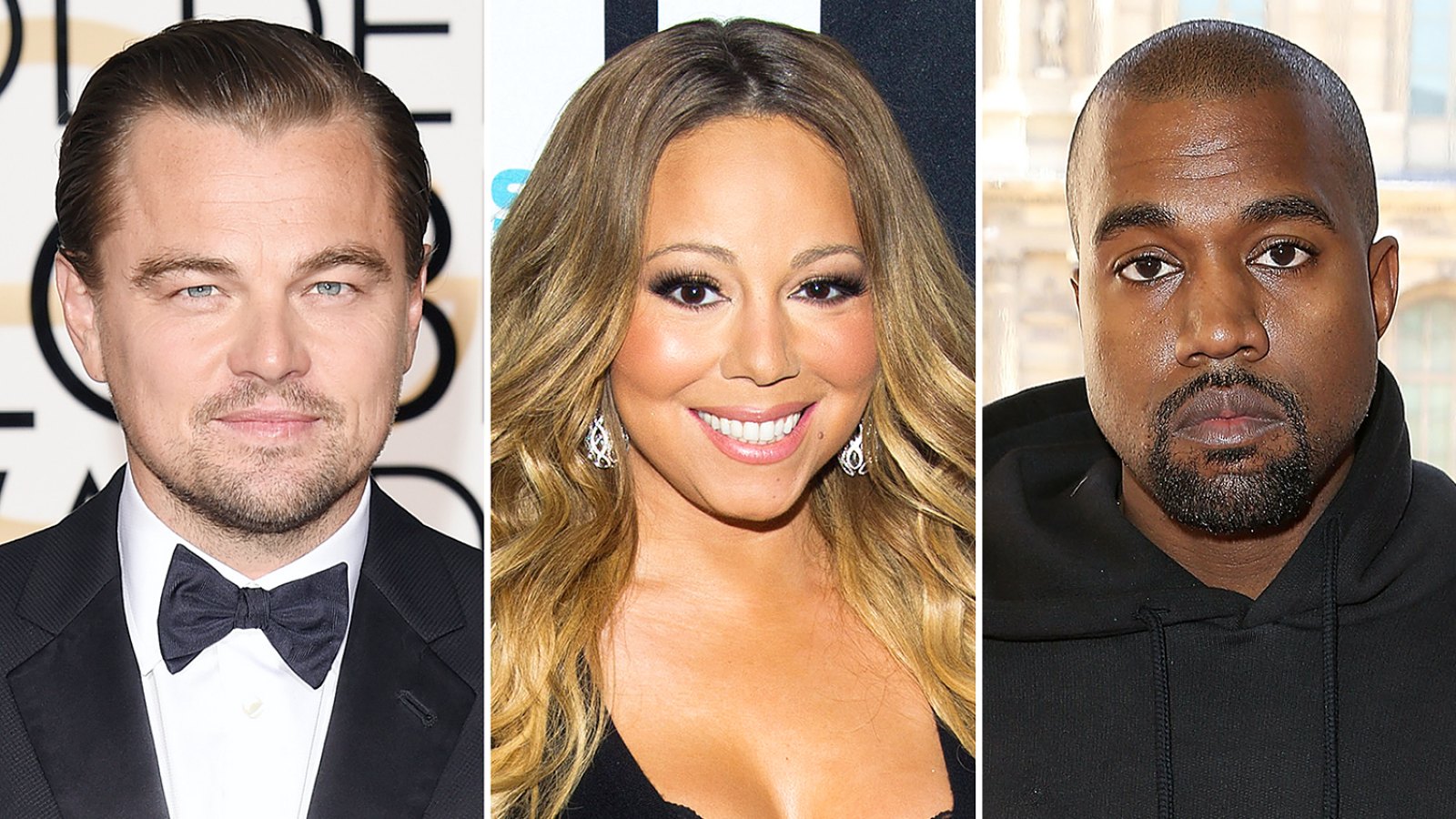Leonardo DiCaprio, Mariah Carey and Kanye West