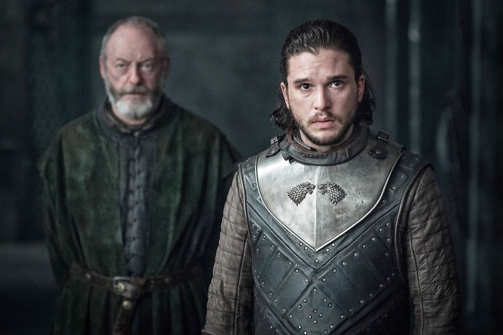 Liam Cunningham and Kit Harington