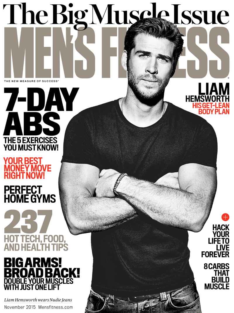 Liam Hemsworth on the cover of Men's Fitness