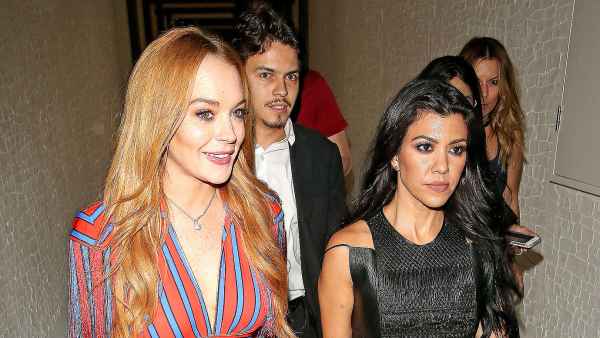LIndsay Lohan and Kourtney Kardashian