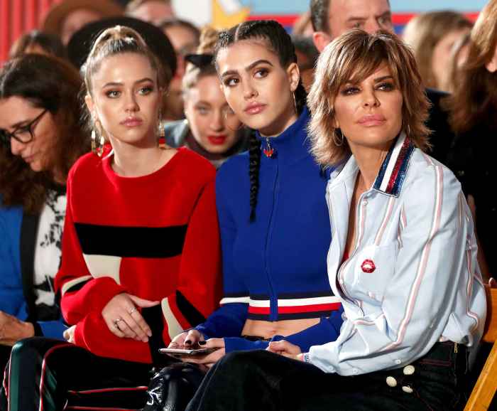 Delilah Hamlin, Amelia Hamlin and actress Lisa Rinna attend the TommyLand Tommy Hilfiger Spring 2017 Fashion Show on February 8, 2017 in Venice, California.