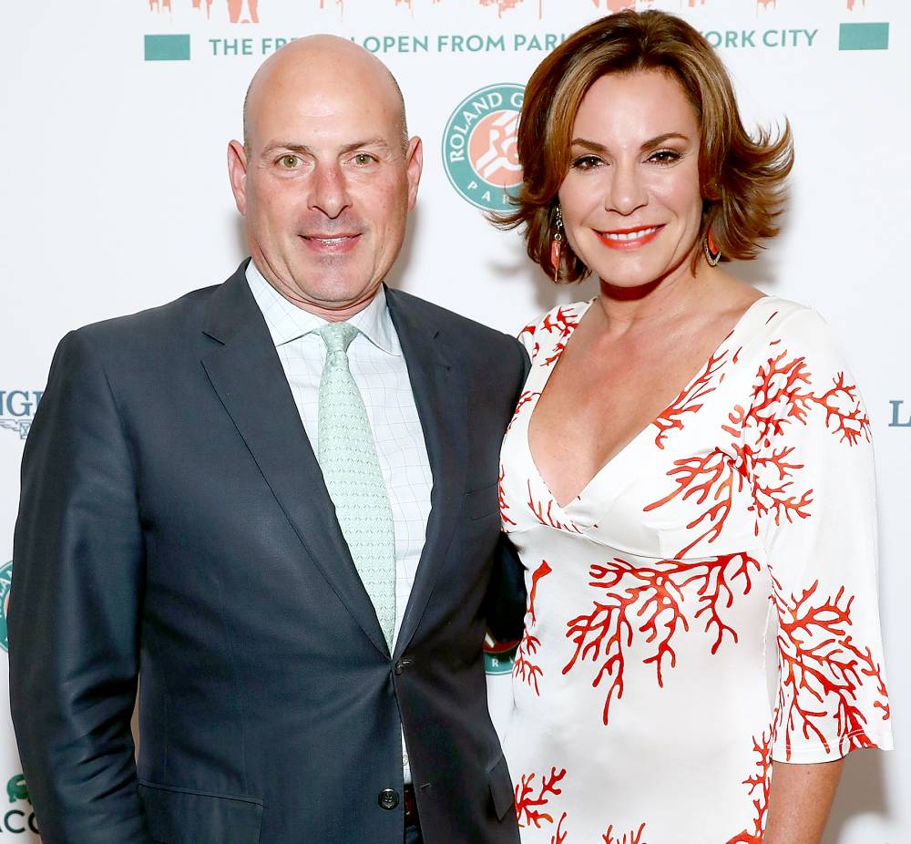 Tom D'Agostino Jr. and Luann de Lesseps attend the Roland-Garros reception at French Consulate in New York City on June 8, 2017.