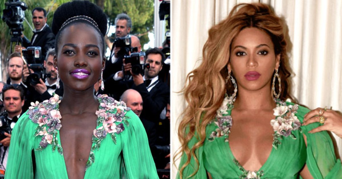 WWIB Face-Off: Beyonce Wears Same Gucci Gown as Lupita Nyong'o | Us Weekly WWIB Face-Off: Beyonce Wears Same Gucci Gown as Lupita Nyong'o | Us Weekly