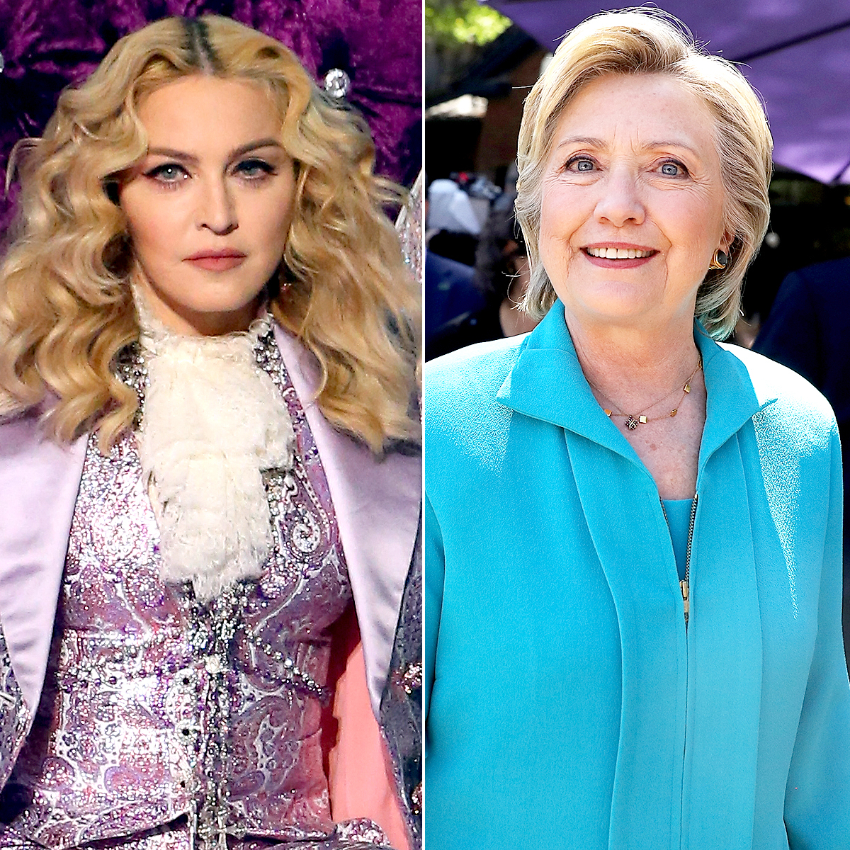 Madonna and Hillary Clinton