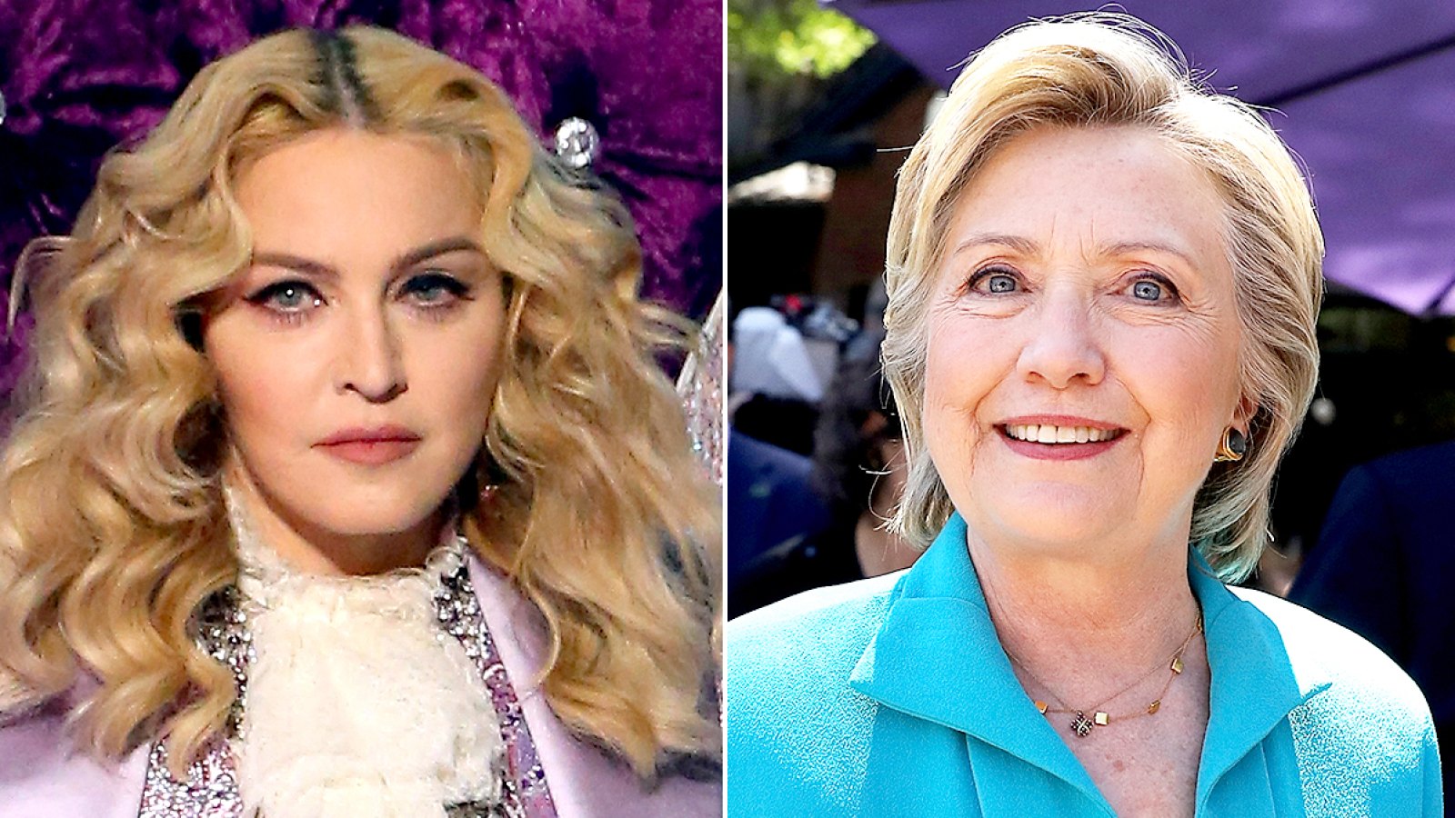 Madonna and Hillary Clinton