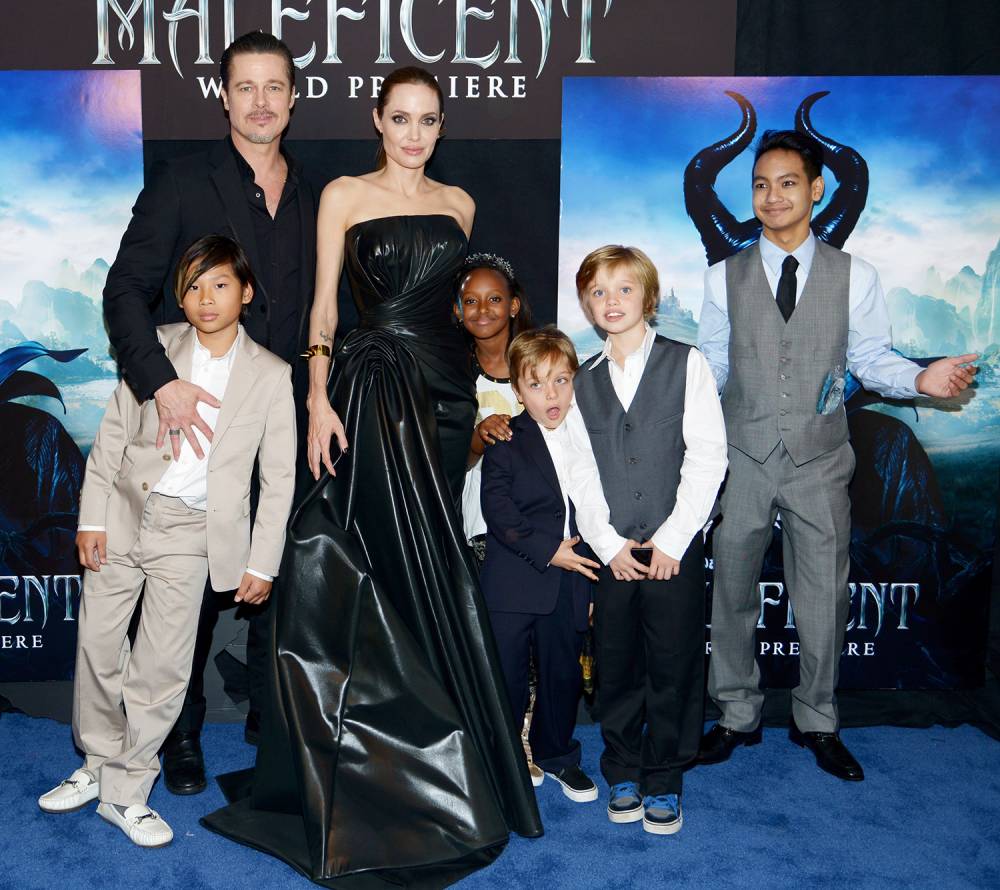 Brad Pitt, Angelina Jolie, Pax Jolie-Pitt, Zahara Jolie-Pitt, Knox Jolie-Pitt, Shiloh Jolie-Pitt and Maddox Jolie-Pitt