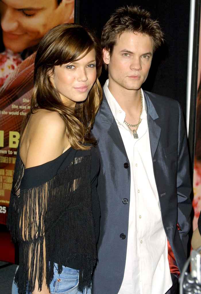 Mandy Moore and Shane West attend a screening of their movie 'A Walk to Remember' at Planet Hollywood in 2002.
