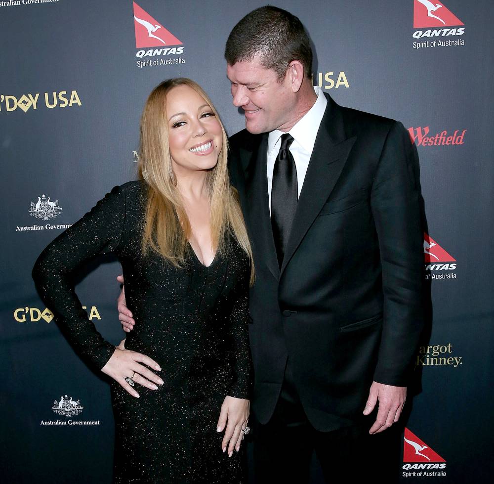 Mariah Carey and James Packer attend the 2016 G'Day Los Angeles Gala at Vibiana on January 28, 2016 in Los Angeles, California.
