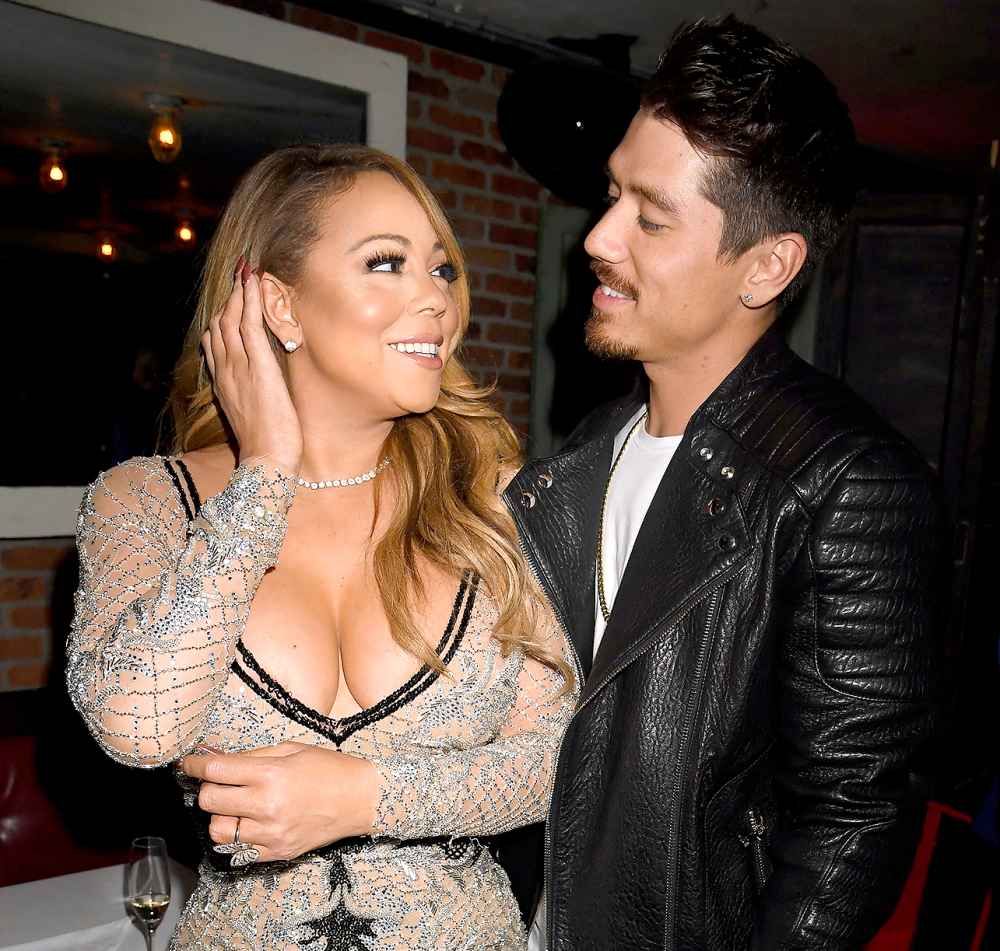 Mariah Carey and choreographer Bryan Tanaka attend the 'Mariah's World' viewing party at Catch on Dec. 4, 2016, in New York City.