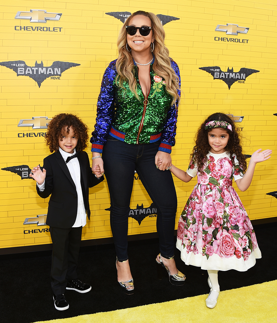Mariah Carey Brings Twins Moroccan Monroe To Lego Batman Movie
