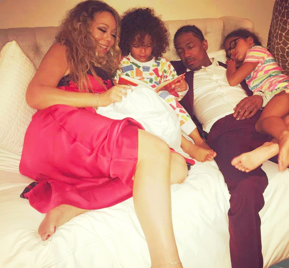 Mariah Carey, Nick Cannon, Moroccan and Monroe