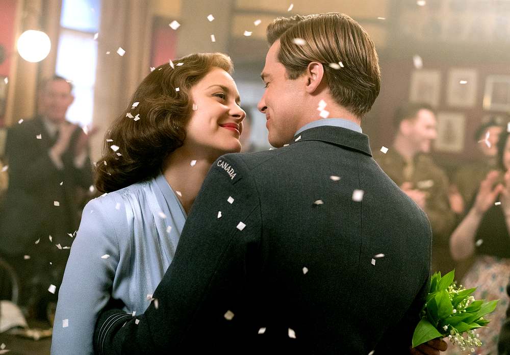 Brad Pitt plays Max Vatan and Marion Cotillard plays Marianne Beausejour in Allied.