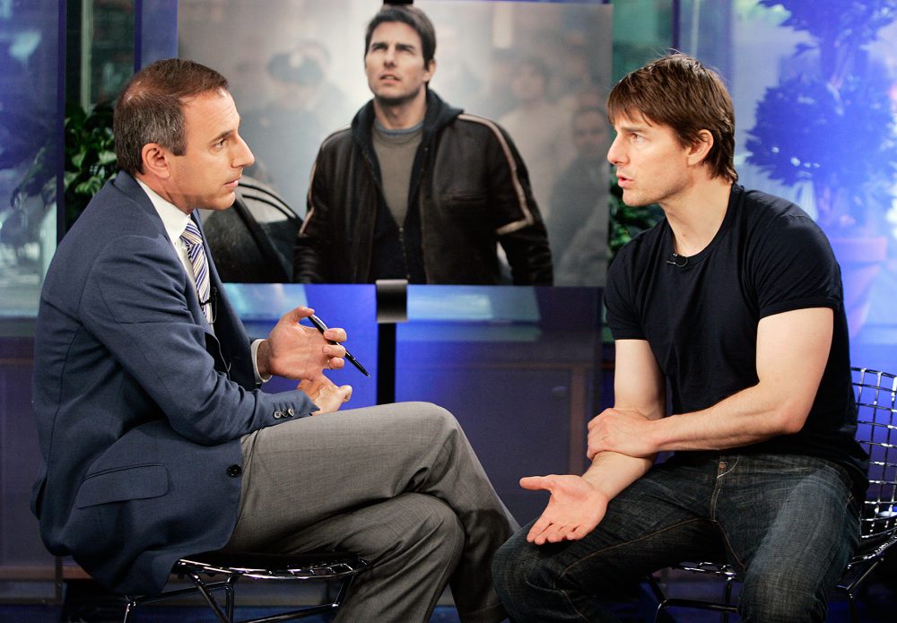 Matt Lauer and Tom Cruise