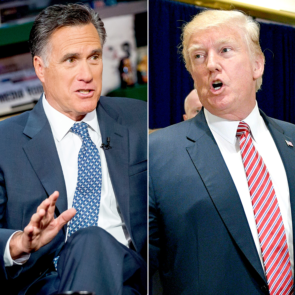 Mitt Romney and Donald Trump