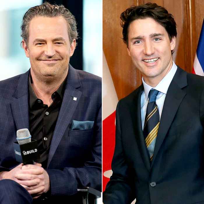 Matthew Perry and Justin Trudeau