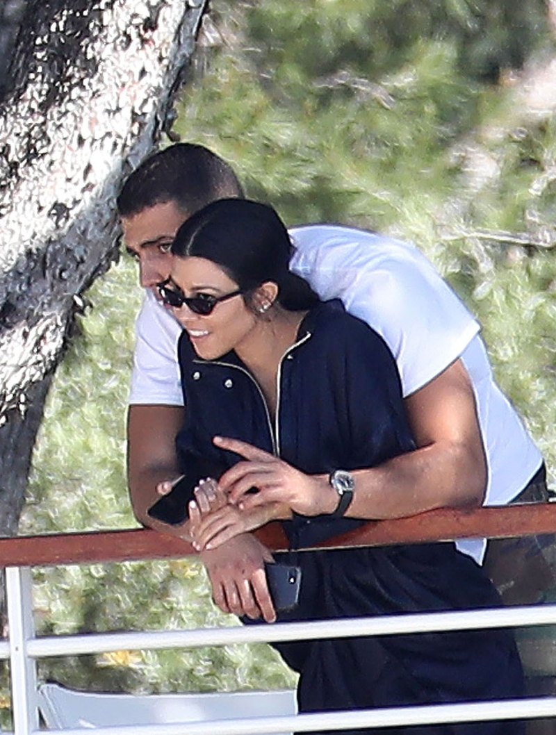 Kourtney Kardashian Cuddles With Younes Bendjima in France