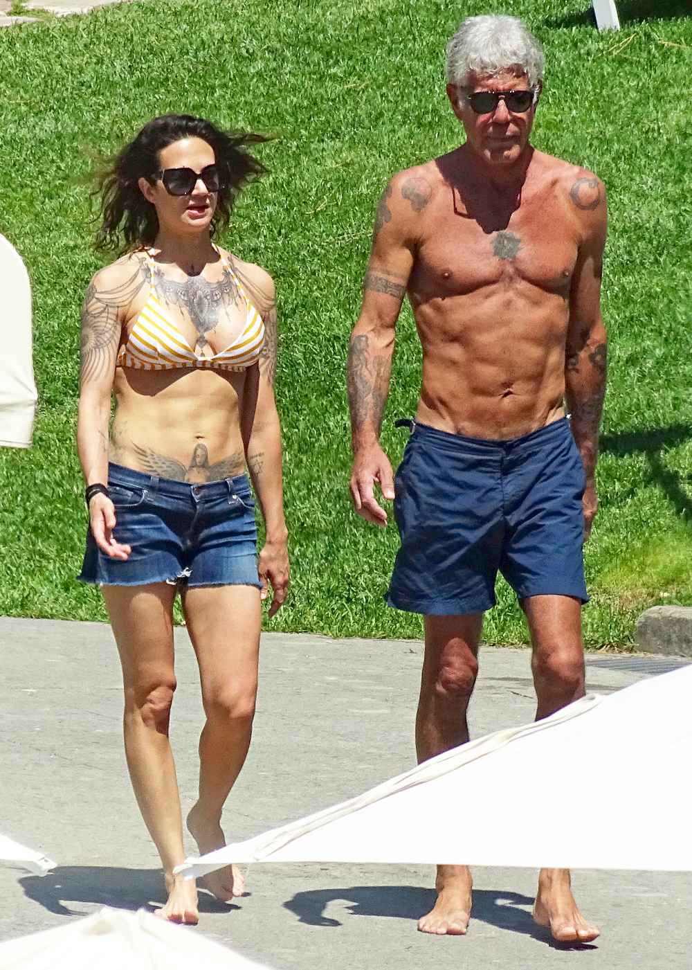 Asia Argento and Anthony Bourdain
