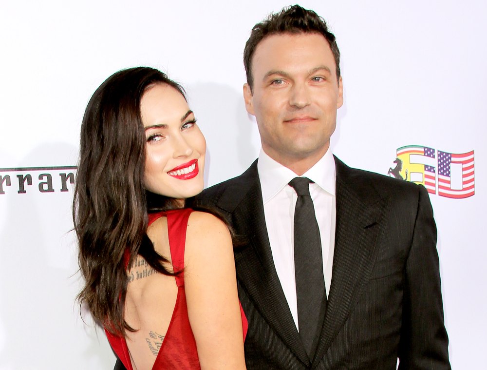 Megan Fox and Brian Austin Green attend Ferrari's 60th Anniversary in the USA gala at the Wallis Annenberg Center for the Performing Arts in Beverly Hills on October 11, 2014.