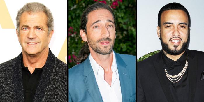 Mel Gibson, Adrien Brody and French Montana
