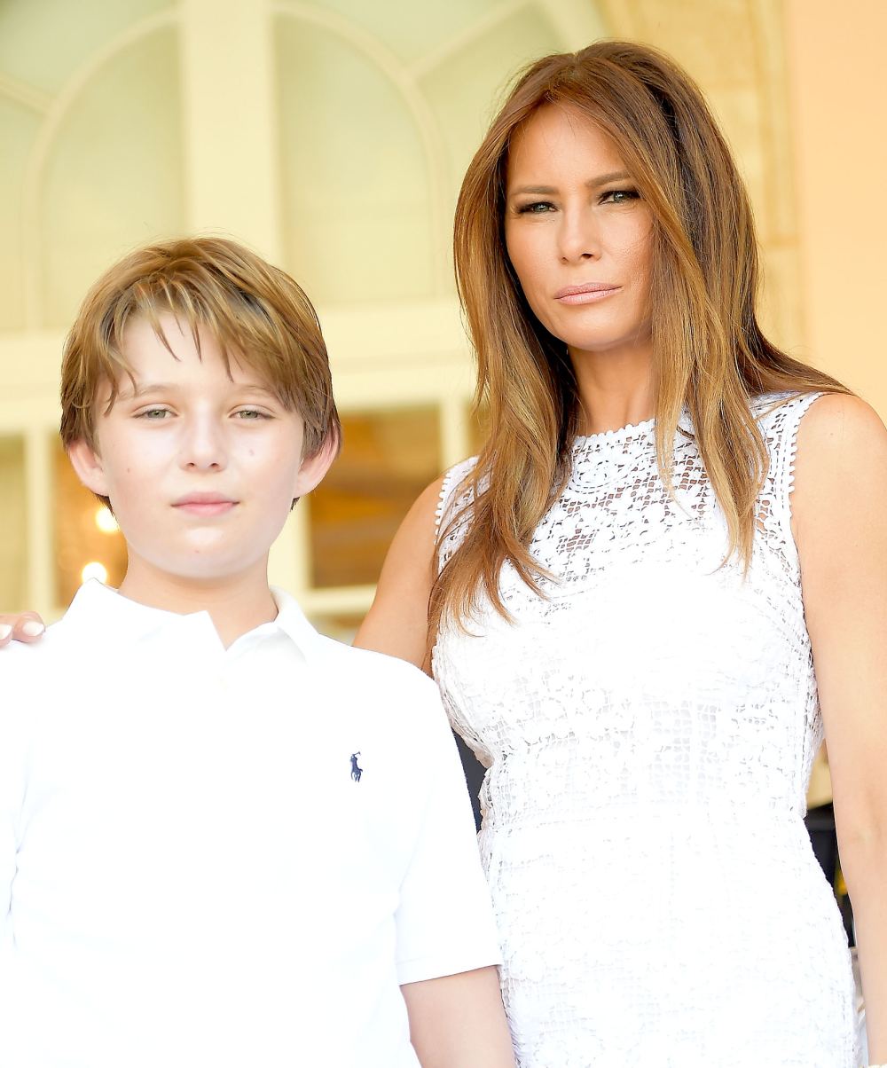 Barron and Melania Trump