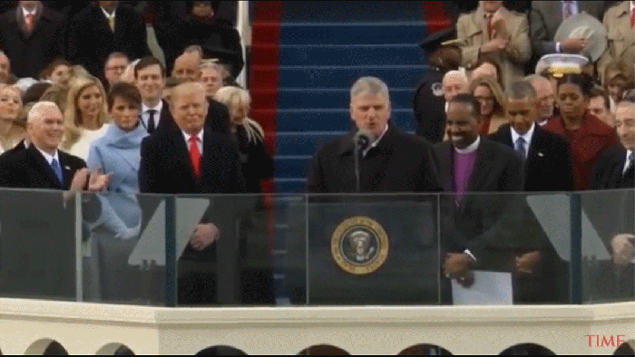 Melania Trump scowling inauguration