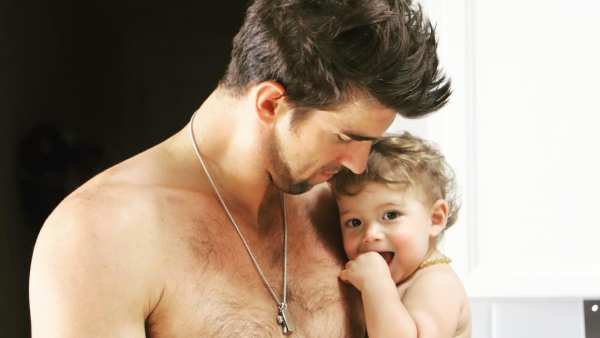 Michael Phelps and Boomer Phelps
